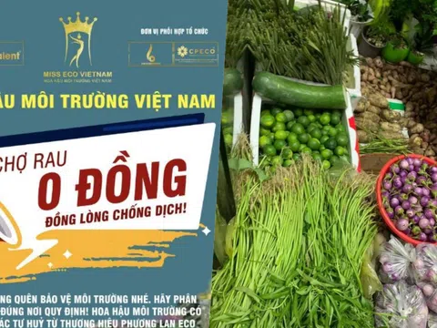 Hoa hậu Môi trường Việt Nam Chia sẻ yêu thương từ “Phiên chợ 0 đồng”