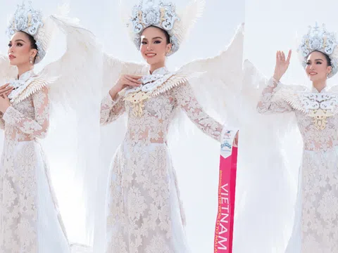 Hoàng Hương Ly hé lộ quốc phục ‘Cánh chim hòa bình’ đến Miss Tourism International 2021