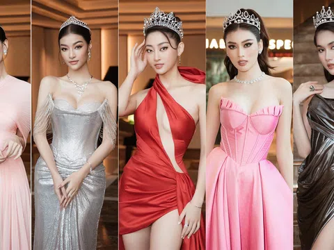 Dàn Hoa hậu, Á hậu rạng rỡ tại họp báo Miss World Vietnam 2022