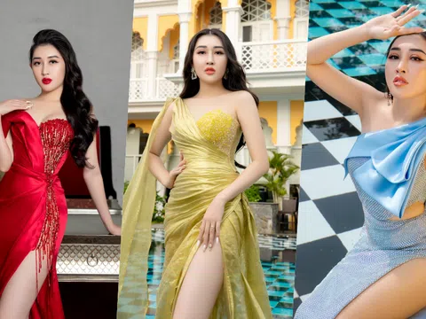 Diện dạ hội lộng lẫy chào Xuân, Hoa hậu Huỳnh Thúy Anh đón Xuân 2022 đẹp rực rỡ