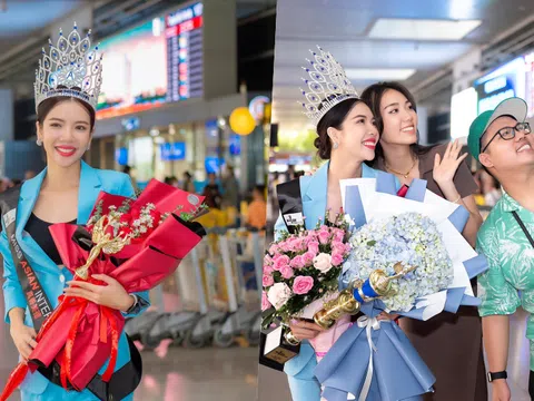 Nguyễn Thùy Dung giản dị trở về nước sau khi đăng quang Hoa hậu Châu Á 2022